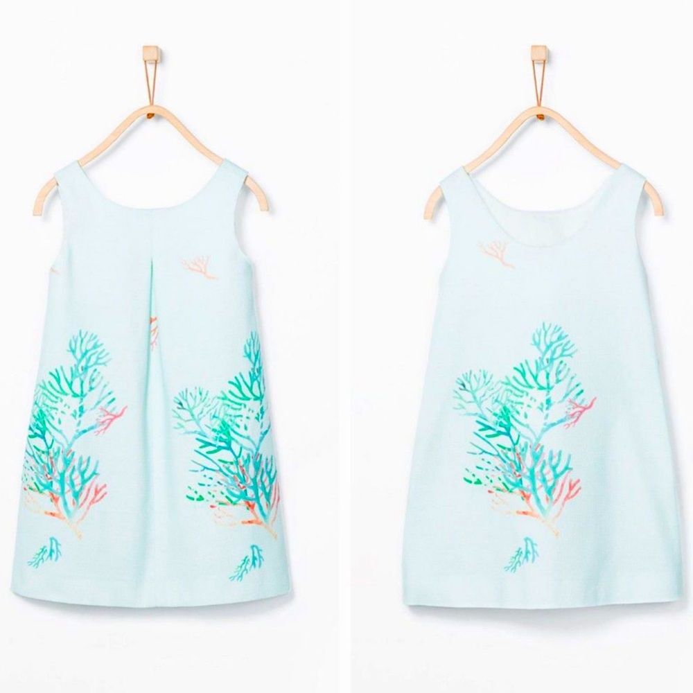 ZARA GIRLS, Coral Dress‎ SIZE 7/8